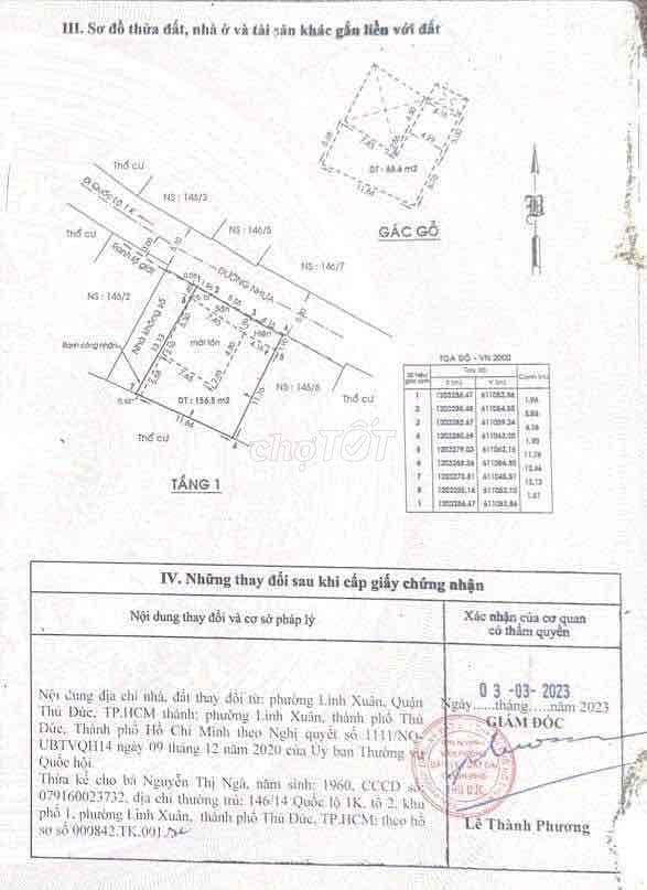 ĐẤT LINH XUÂN, TPHCM CHÍNH CHỦ CẦN BÁN GẤP