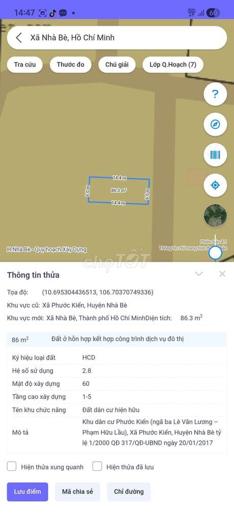 ĐẰT ĐẸP PHƯỚC KIỂN_HẼM XE HƠI_6M X 14.4M_GIÁ 4.85TỲ_PHƯỚC KIỂN_NHÀ BÈ - Ảnh 2