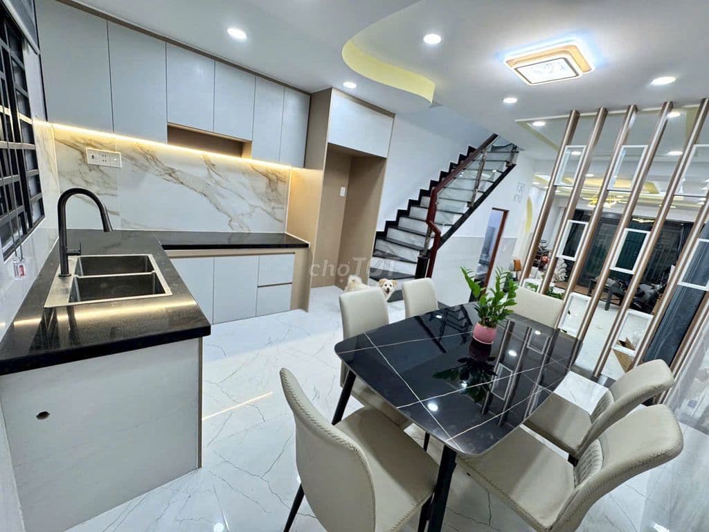 NHÀ ĐÚC ĐẸP hẻm 5m thông, Gần chợ GÒ XOÀI - Ảnh 3