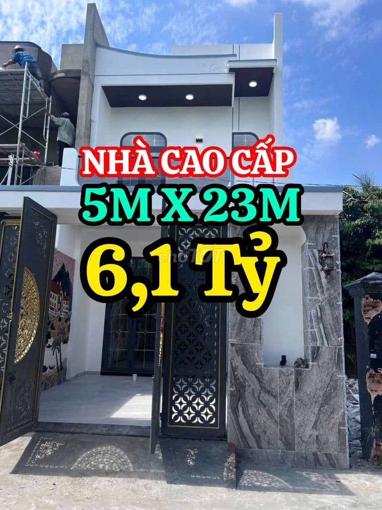 BÁN NHÀ ĐÚC 1 LẦU 1 TRỆT 5M X 23M ẤP 3 XÃ BÀ ĐIỂM TP HCM
