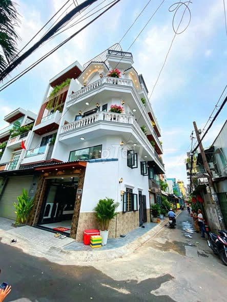 Bán gấp nhà 4 tầng căn góc 2mt ĐS1 - Lê Văn Thọ, p16, Gò Vấp, dt 5x11m