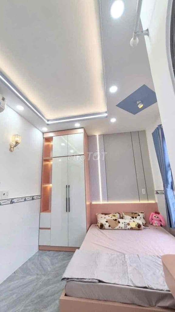 Nhà Lầu 4 Tầng Hẻm Oto Xây Mới 100% Hưng Phú P10 Q8 - Ảnh 3