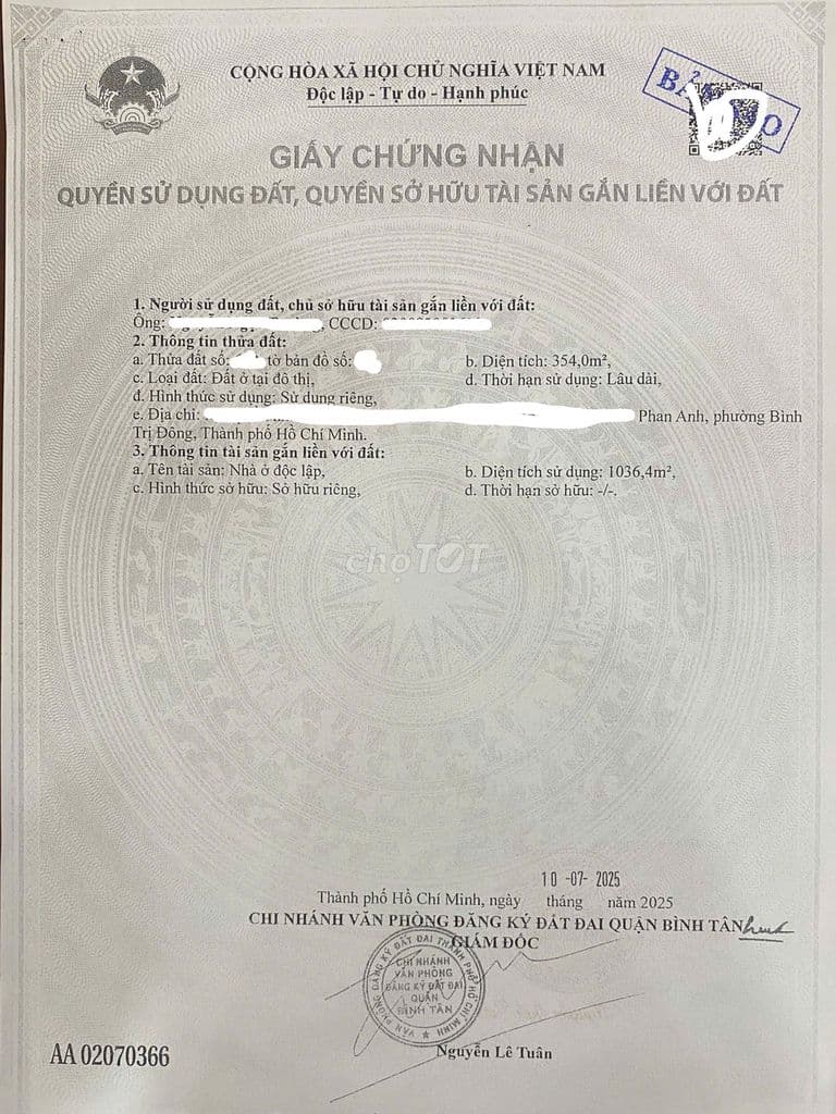 CHDV PHAN ANH, 36 TỶ 8 TL, DÒNG TIỀN 300TR/THÁNG, VẬN HÀNH NGAY ! ! ! - Ảnh 2