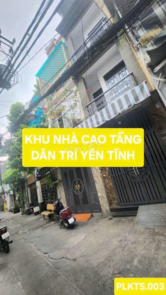 NHÀ 4 TẦNG NI SƯ HUỲNH LIÊN TÂN BÌNH HẺM XE HƠI THÔNG NHỈNH 5 TỎI