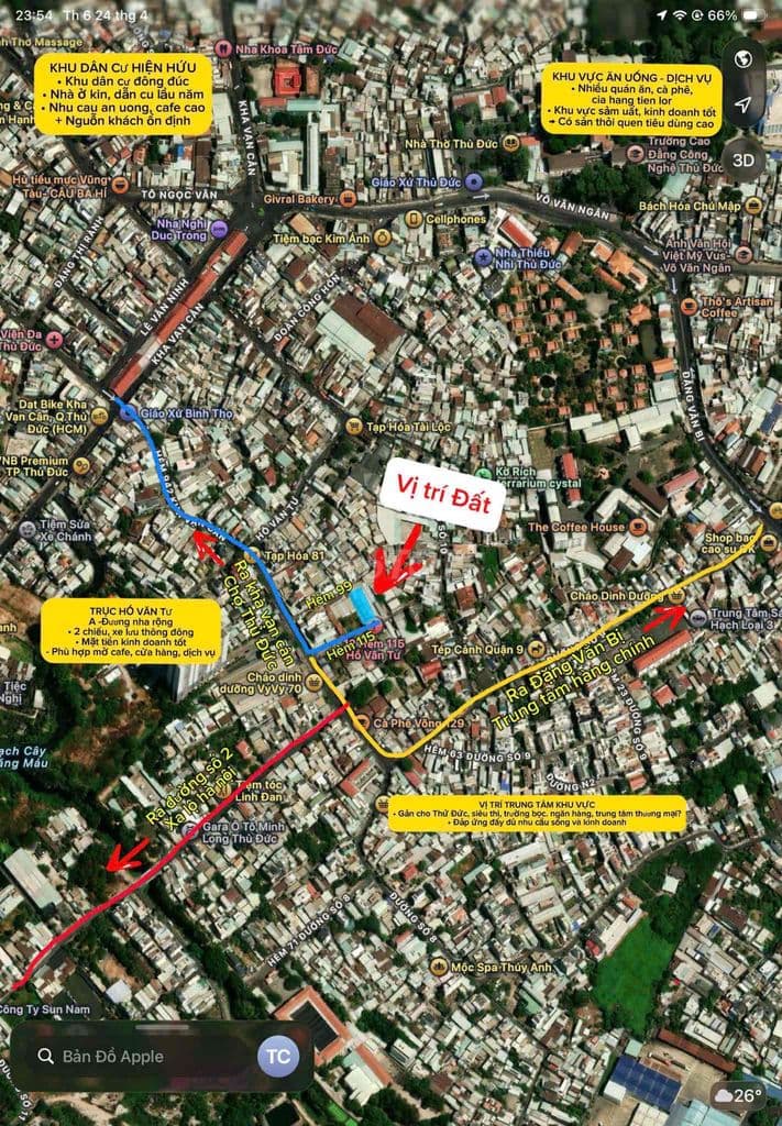 BÁN LÔ ĐẤT 75m2 NGAY CHỢ THỦ ĐỨC - HỒ VĂN TƯ, TRƯỜNG THỌ - Ảnh 2