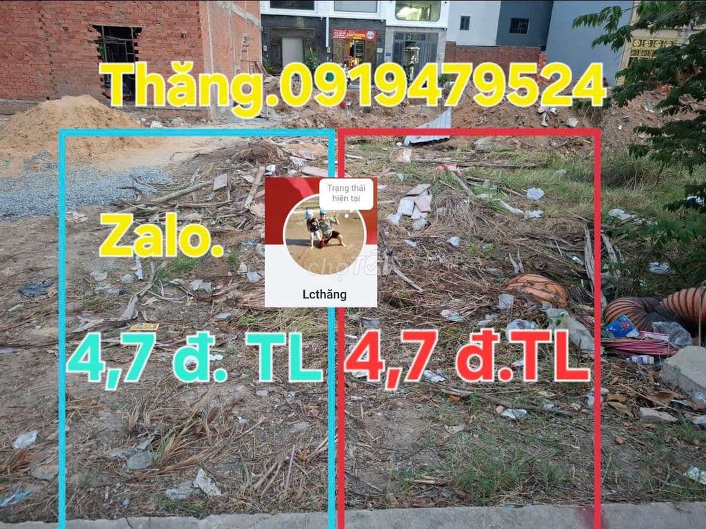 📢 2 LÔ THỔ CƯ LIỀN KỀ 54M²- 4X14M. QL1A, BÌNH TÂN GIÁ TL .4,7 TỶ/ LÔ