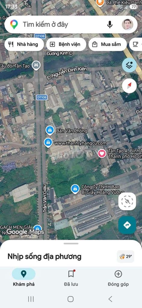 BÁN ĐẤT THỔ CƯ - HXH - CÁCH TRẦN VĂN GIÀU 300M