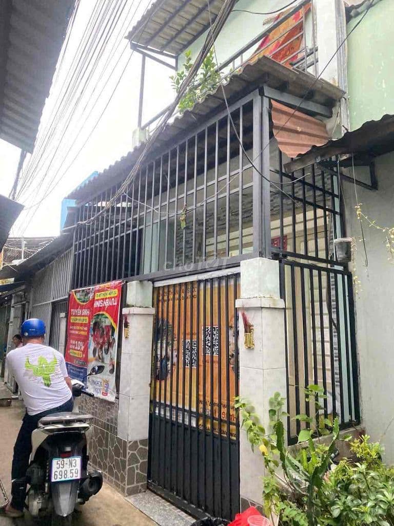 bán nhà chùa viên minh . 1 lầu đúc kiên cố . 4 x 12