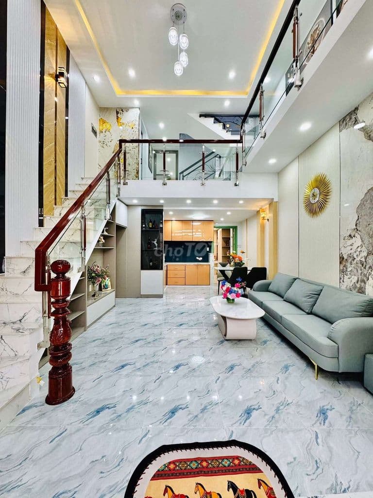 NHÀ 4 TẦNG 56.7m2 SÁT MẶT TIỀN, NGAY EMART 2 PHAN HUY ÍCH - Ảnh 3