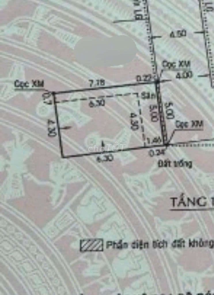 BÁN GẤP LÔ ĐẤT THỔ CƯ, SỔ HỒNG RIÊNG, HẺM 4M5, DT5X8, XÂY TỰ DO, 3TY2