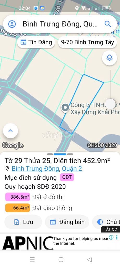 Bán 452m2 đất thổ cư phường Bình Trưng - Ảnh 3