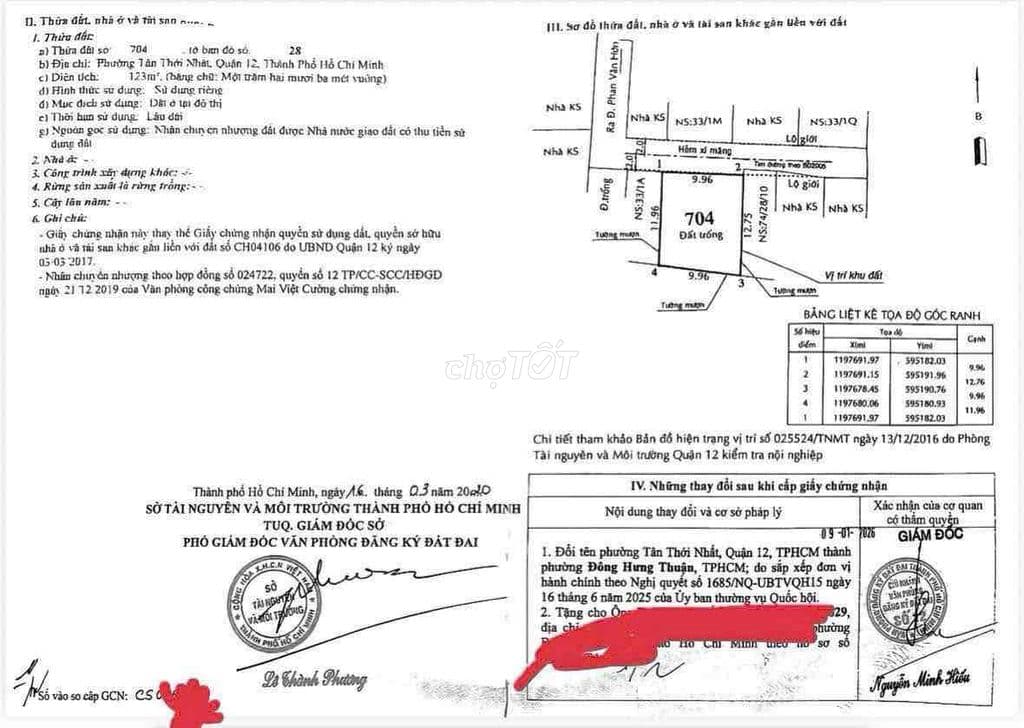 bán dat full thô Tân thoi nhất quận 12 - Ảnh 2