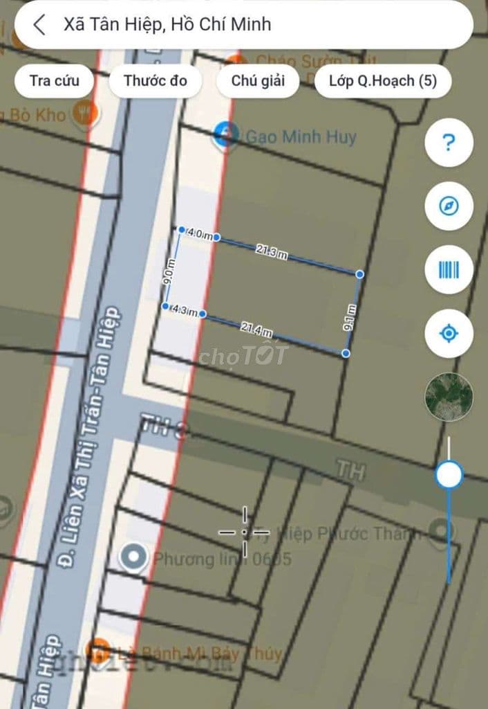 Đất 9 x 21m Mặt tiền đường Thị Trấn Tân Hiệp. Gần chợ Hóc Môn - Ảnh 2