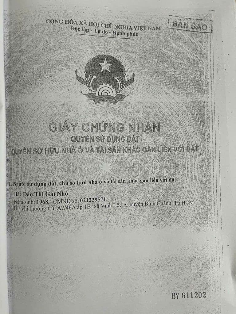 BÁN LÔ ĐẤT 4X15,5M VĨNH LỘC A,BÌNH CHÁNH,GIÁ SIÊU HOT 590 TRIỆU CÓ TL - Ảnh 3