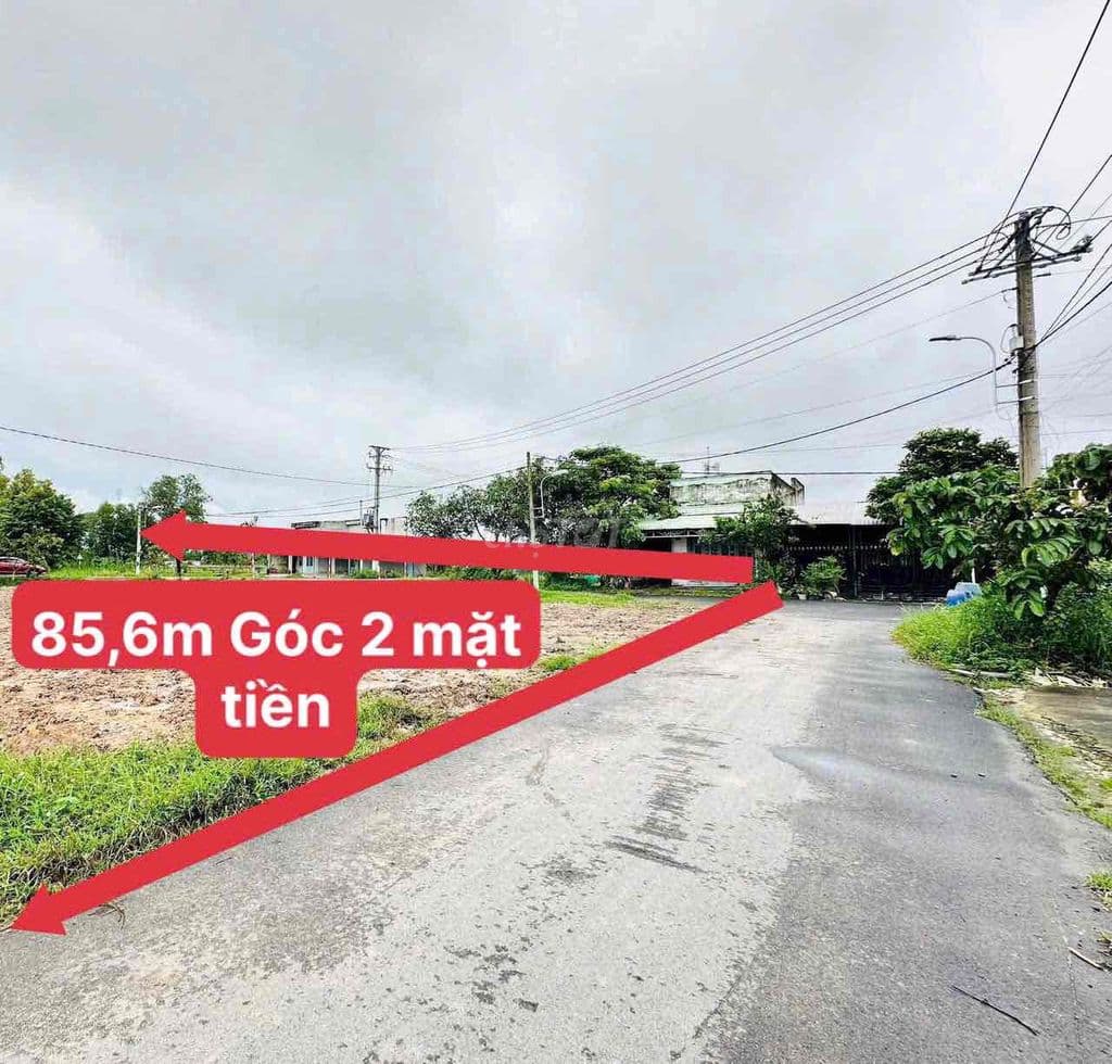Cần bán lô đất Góc 2 Mt 86,5m đường 4m Tân phú Trung Củ Chi 800Trieu