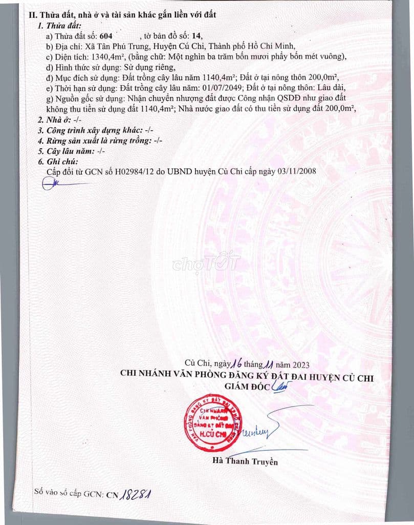 Bán Đất đường 87 nguyễn thị lắng - Ảnh 2