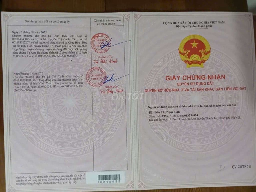 Chính chủ. bán đất Đại Áng xã. Ngọc Hồi. TP Hà Nôi - Ảnh 2
