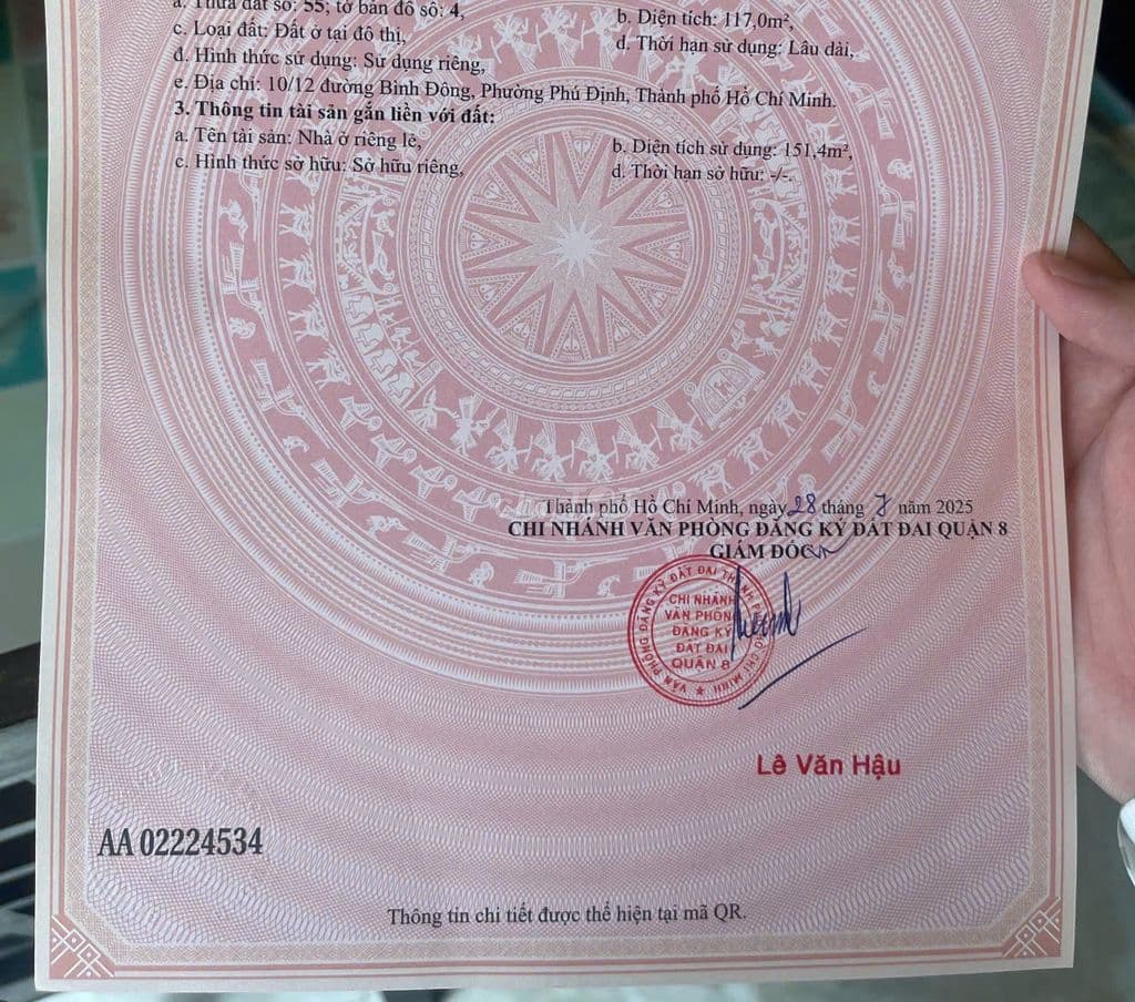 Chính Chủ Bán Nhà 10/12 Bình Đông, P14, Q8 (HH 1%)