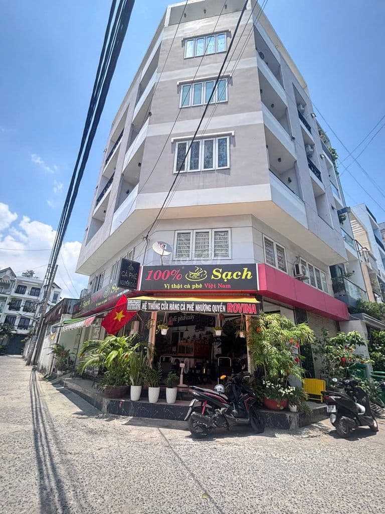 Nhà Góc 6 tầng 10x12 HƯƠNG LỘ 2