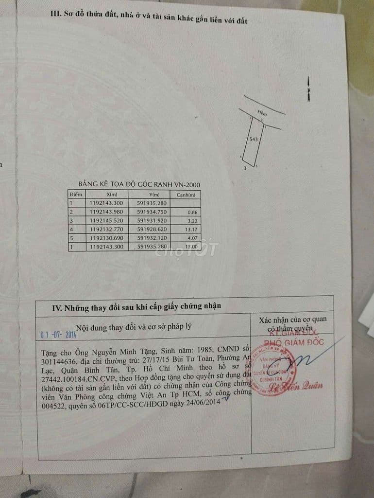 Nhà Hẻm 5m 1/ quoics lộ 1, bình tân, hồ chí minh - Ảnh 2