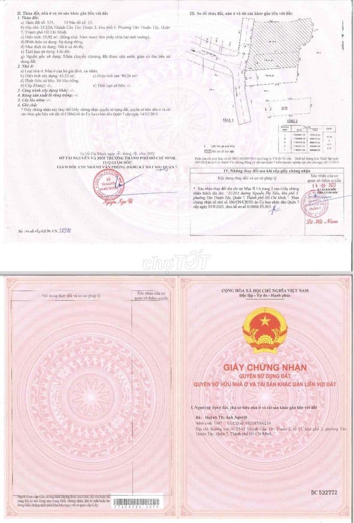 Bán nhà hẻm 31 Nguyễn Thị Xiếu, Tân Thuận Tây, Q7