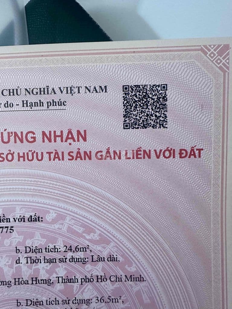 BÁN NHÀ HẺM XE HƠI – CÁCH MẠNG THÁNG 8 – P. HOÀ HƯNG (QUẬN 10 cũ) - Ảnh 3