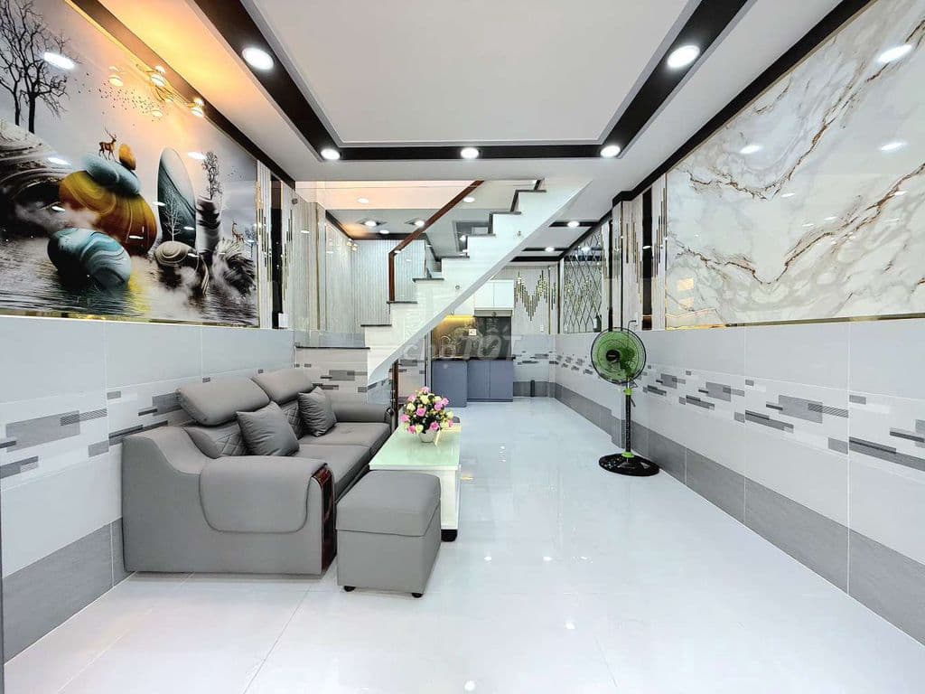 nhà hẻm xe hơi 3,6x8m 2 tầng xã Nhà Bè 1 tỷ 550 - Ảnh 2
