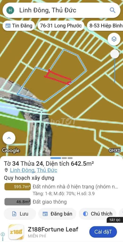 bán đất mặt tiền phường linh đông 5 tỷ cho đầu tư - Ảnh 2