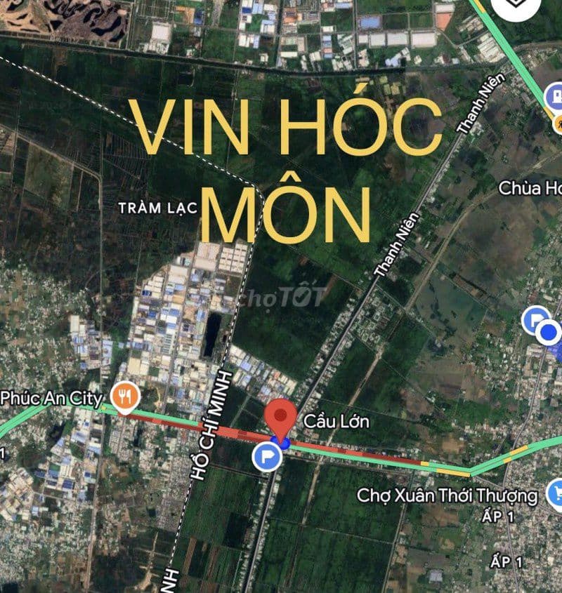 CÁCH VIN HÓC MÔN HƠN 1KM, MẶT TIỀN GẦN 10M – DT 500M2 - MUA LÀ LỜI