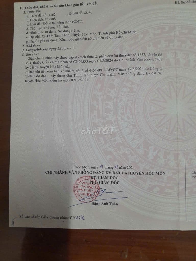 Lô góc 5,95x15 đường nhựa 8m sẹc ngắn Trung Đông 7