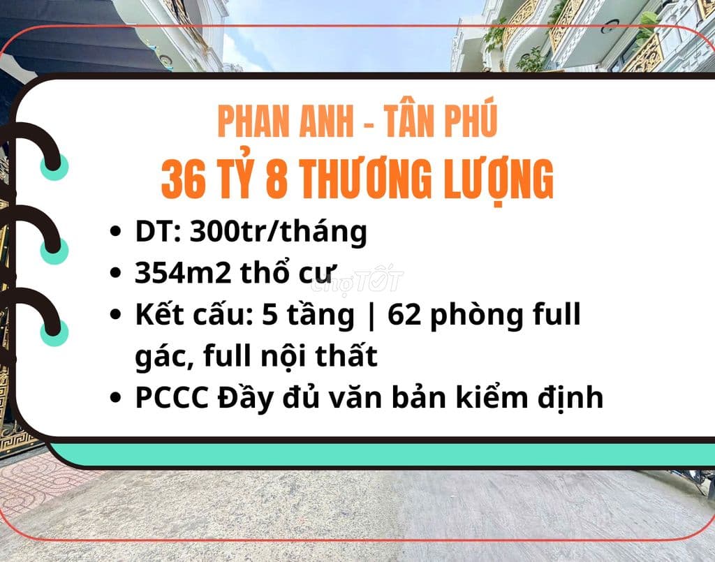 CHDV PHAN ANH - TÀI SẢN DÒNG TIỀN 36 TỶ 8 THƯƠNG LƯỢNG