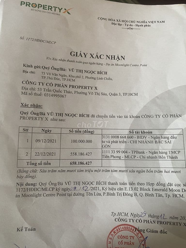 BÁN CĂN HỘ 35.98M2, DỰ ÁN MOONLIGHT CENTRE POINT, BÌNH TÂN, HCM