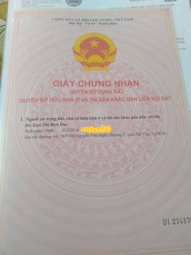 Bán đất đường Trịnh thị Miếng Hóc Môn