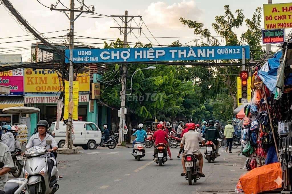 Đất biệt thự gần chợ Hiệp Thành Q12, 11x20m nở hậu 20m, 6.8 tỷ