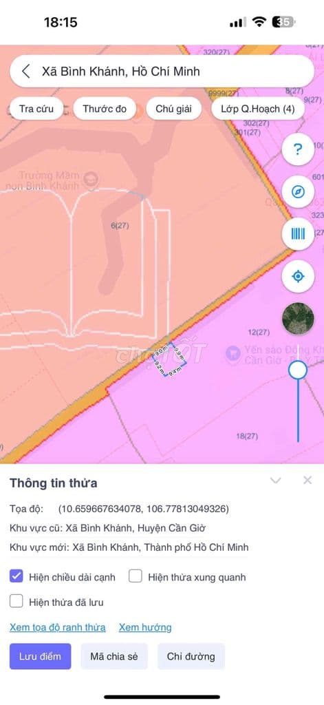 ĐẤT BÁN SAU LƯNG TRƯỜNG HỌC BÌNH KHÁNH