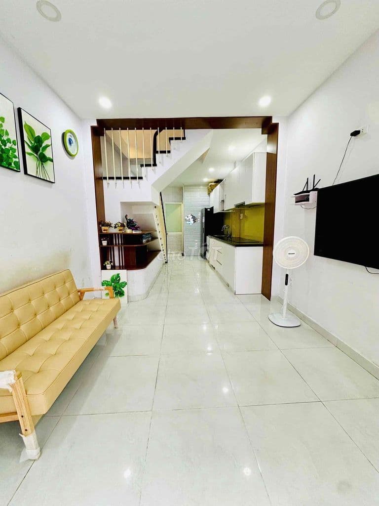 nhà Chính Chủ 3 tầng BTCT HXH nhỏ Chu Văn An BT, 31m2 nở hậu, 4PN - Ảnh 3