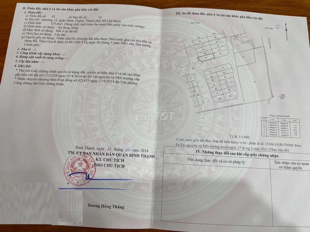 Đất góc 2 Mặt tiền 8x21m(168m2) Đặng Thùy Trâm-Bình Lợi giá 16,9tỷ TL