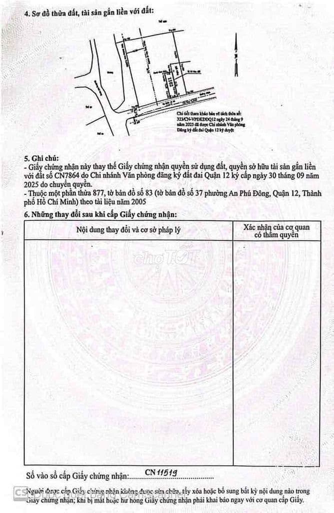 bán lô đất đường Huỳnh Lợi phường An Phú Đông quận 12 - Ảnh 3