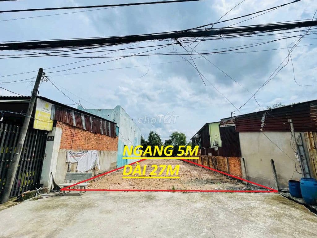 bán gấp đất 135m2 tại đường Trần thị cẩm , giá 1 tỷ , có sổ hồng riêng