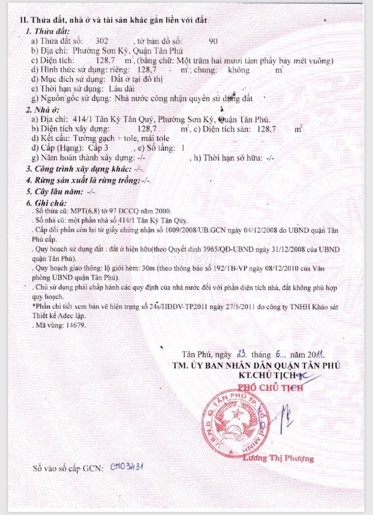 Bán đất 414/1 TKTQ cách AEON tân phú 100m, DT 5,5x24m, giá 13,9ty - Ảnh 2