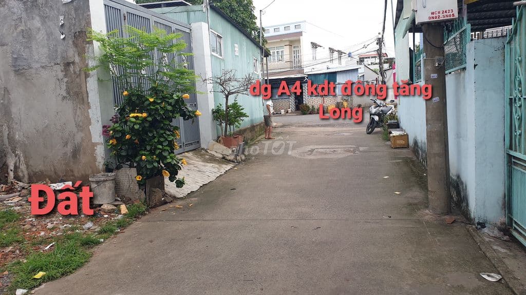 kẹt tiền bán lô đất sát dg A4 KđT Đông Tăng Long ,Trường Thạnh. Q9