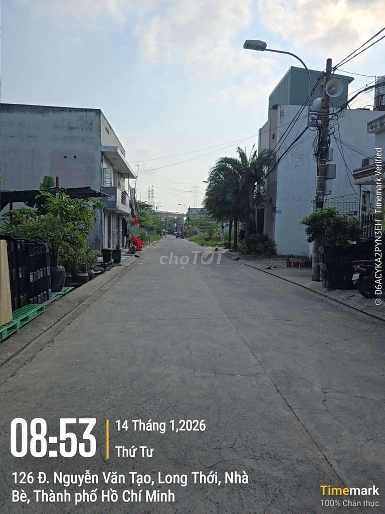Bán Đất hẻm chính 126 Nguyễn văn tạo Xã long thới Nhà bè HCM - Ảnh 2