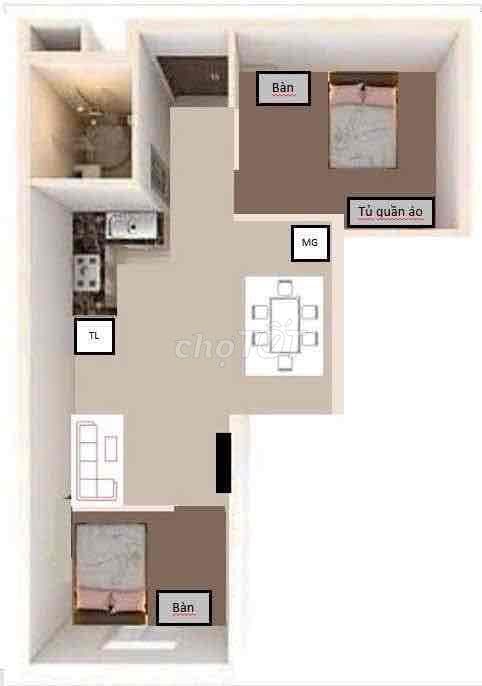 🔥CĂN CHUNG CƯ MOSCOW TOWER ĐƯỜNG TÂN THỚI NHẤT Q.12 - 47.5m2 - 2.6tỷ - Ảnh 2