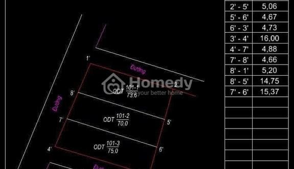 Bán lô đất 3 mặt tiền có thể chia 3 hoặc 4 tại Thuận Thành, Bắc Ninh, bán lẻ chỉ hơn tỷ 1 lô