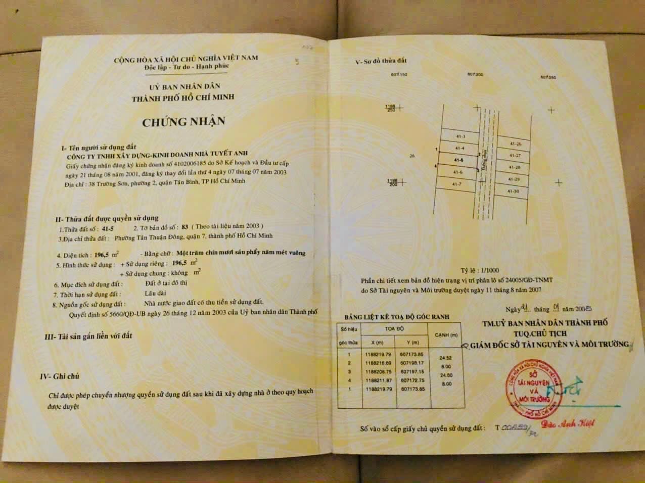 Bán đất nền dự án E', Đ. 1, P. Tân Thuận Đông, Q. 7, Tp. Hồ Chí Minh - Ảnh 2