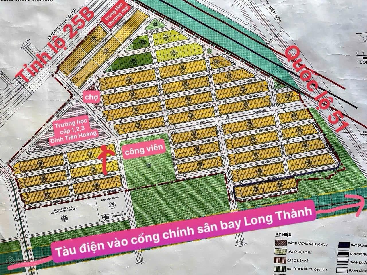 Bán đất nền dự án Đ. 25B, X. Long An, H. Long Thành, T. Đồng Nai