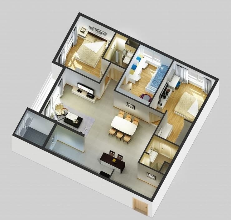 Bán căn hộ chung cư P. Cổ Nhuế 1, Q. Bắc Từ Liêm, Tp. Hà Nội - Ảnh 2