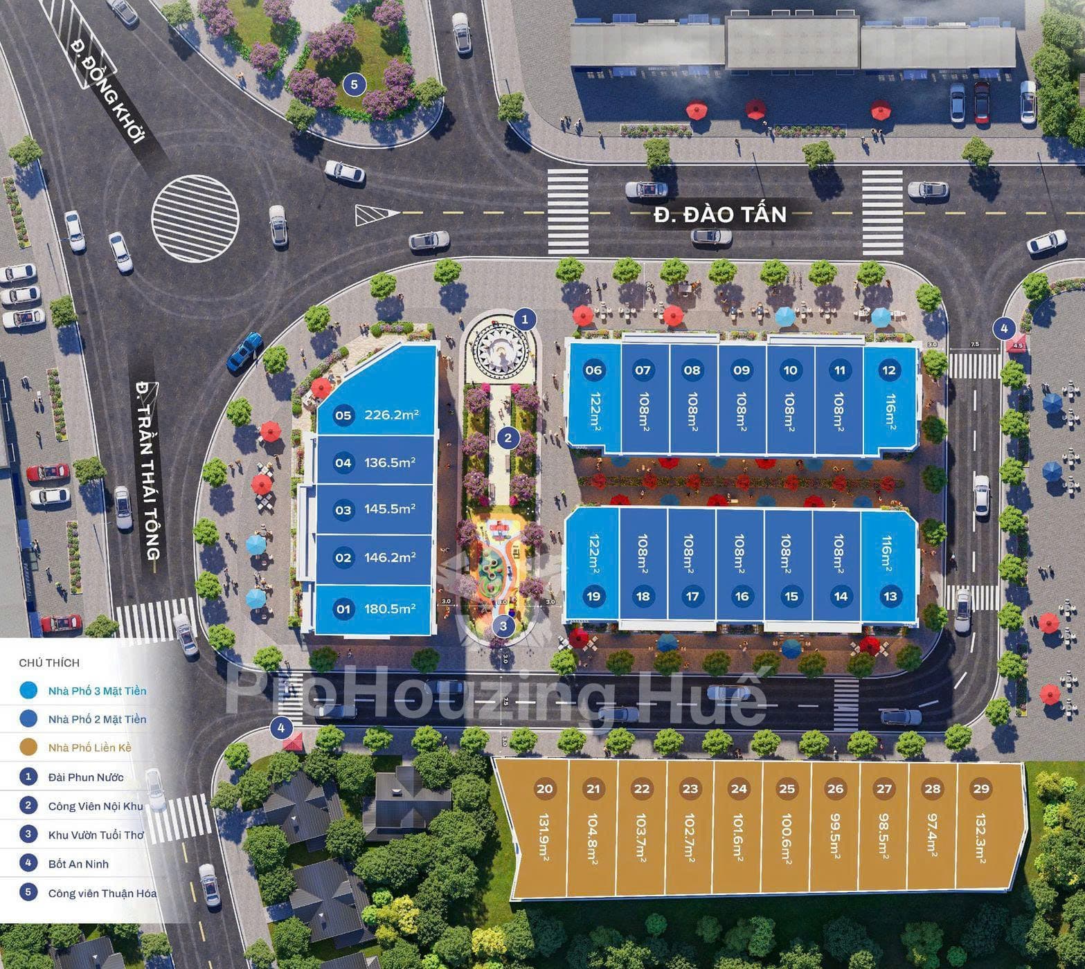 Bán biệt thự liền kề Đ. Đào Tấn, P. Trường An, Tp. Huế, T. Thừa Thiên Huế - Ảnh 3