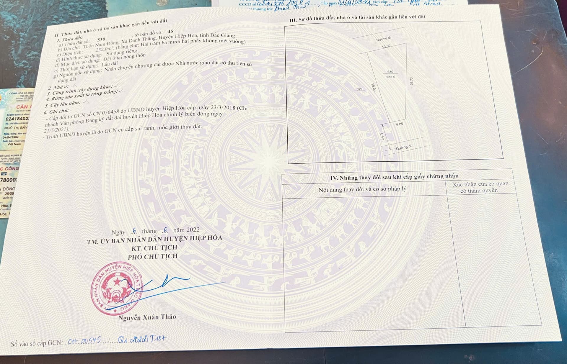 Bán đất Đ. Quốc Lộ 296, X. Danh Thắng, H. Hiệp Hòa, T. Bắc Giang - Ảnh 3