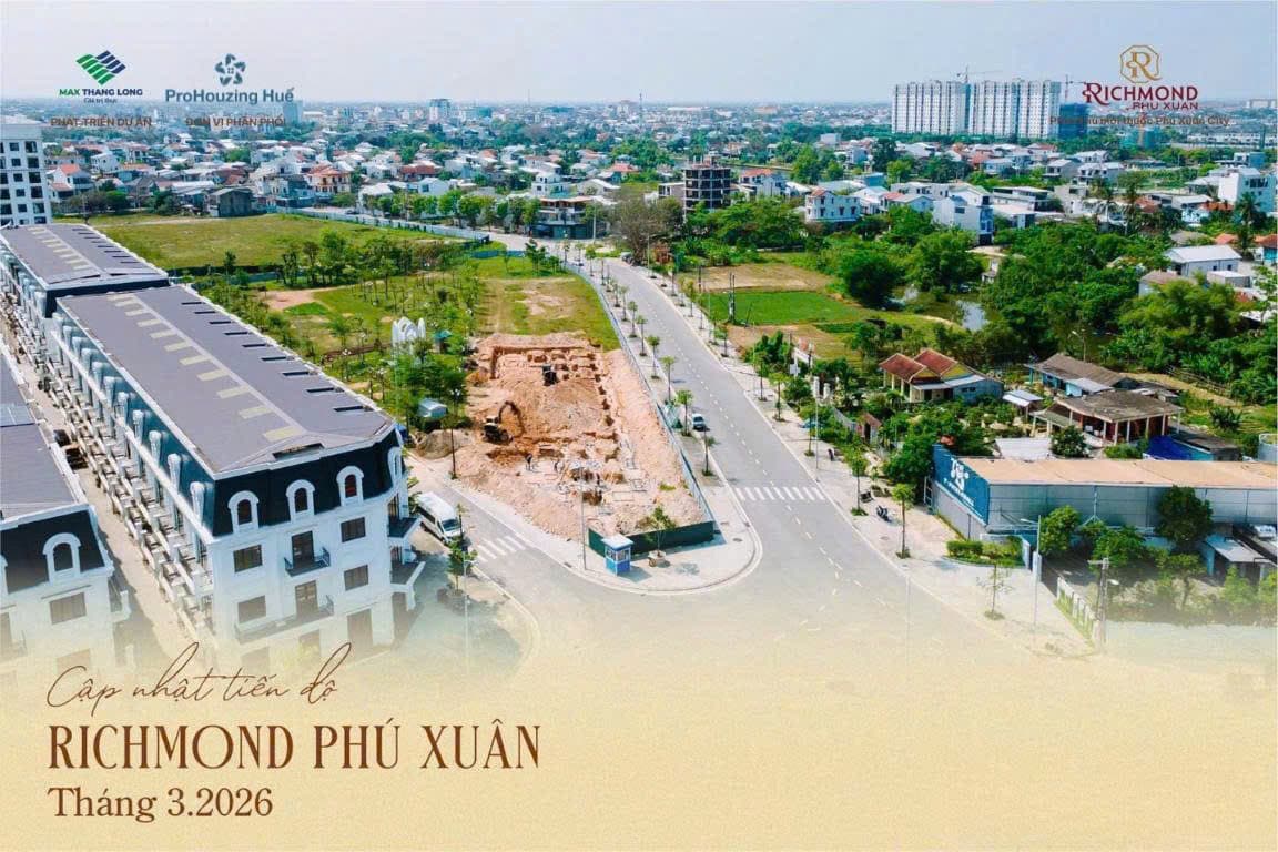 Bán shophouse, nhà phố thương mại Phú Xuân City, P. Xuân Phú, Tp. Huế, T. Thừa Thiên Huế - Ảnh 2